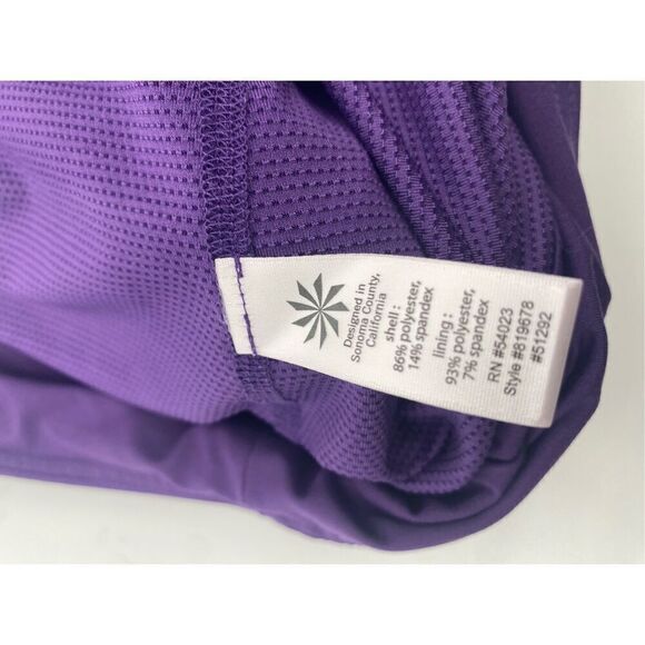 Athleta Athletic Swift Skort Side Zip Pockets Skirt Purple Size 6 - Picture 9 of 10
